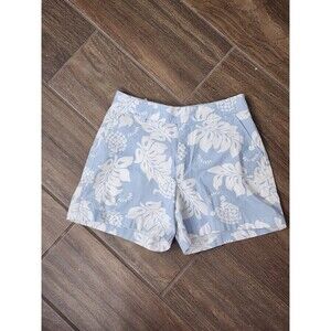 Riveted by Lee Khakis Women’s Blue White Floral Shorts Cotton Size 8M